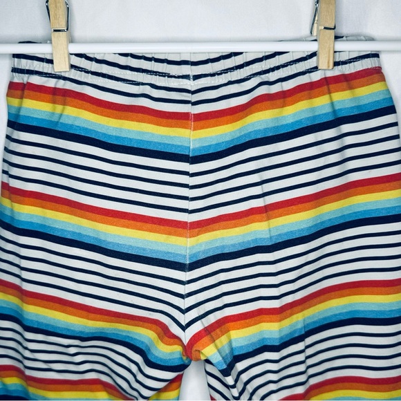 Hanna Andersson, Striped Rainbow Girls Biker Shorts, Size 6/7 - Picture 5 of 5
